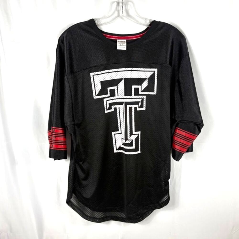 TEXAS TECH Red Raiders Womens M Jersey Mesh Pink Victoria's Secret